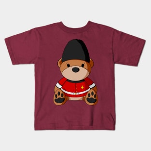 British Guard Teddy Bear Kids T-Shirt